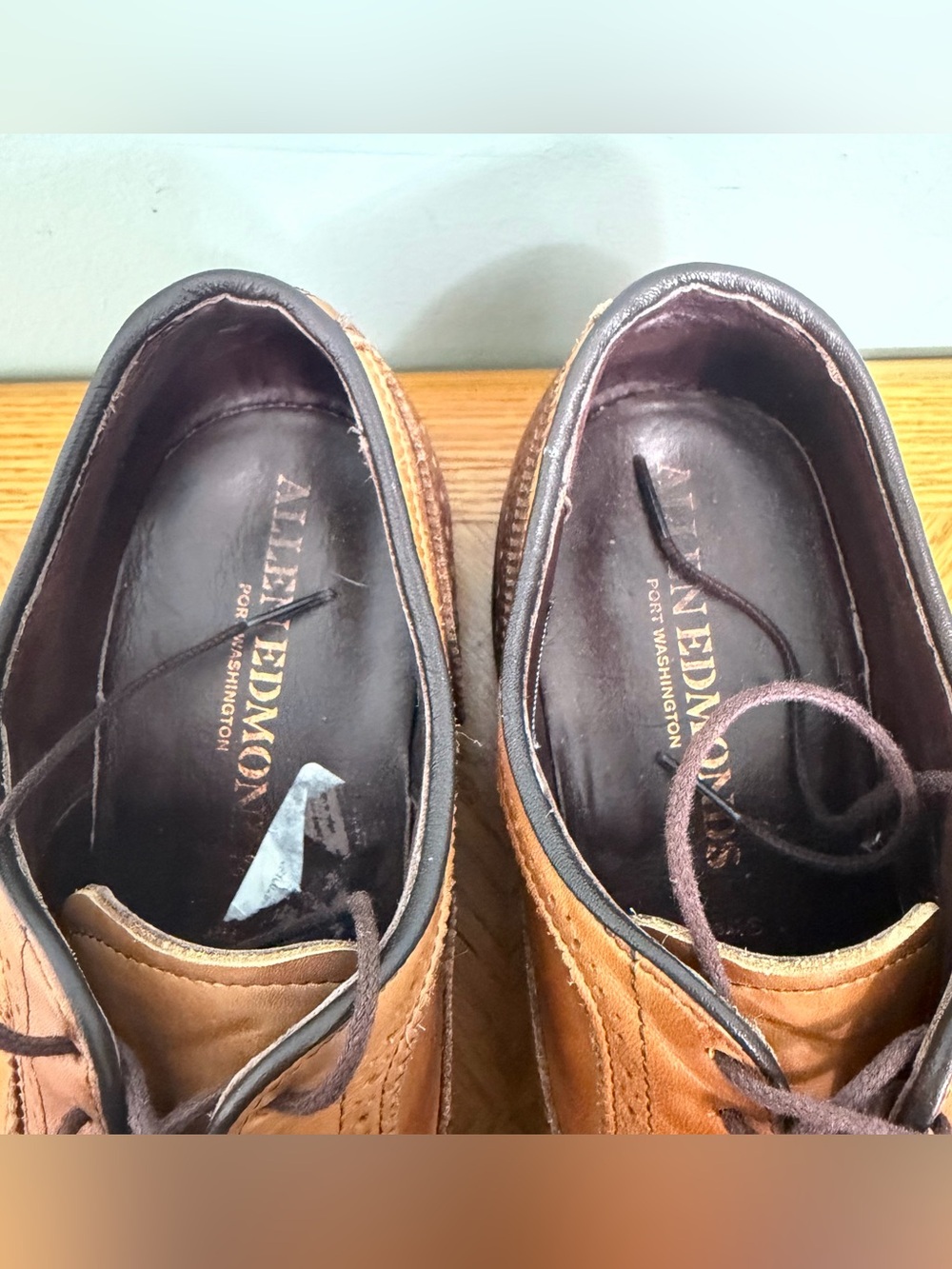 Allen Edmonds Strand Cap Toe Oxford Dress Shoe Dainite Sole Walnut Brown Leather - Picture 8 of 11